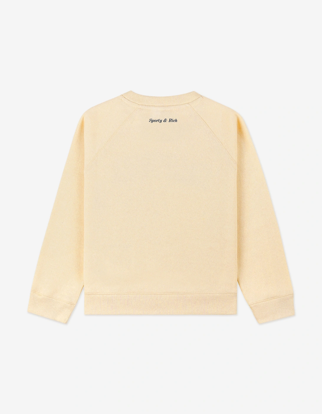 Sporty & Rich Kids Be Nice Crewneck Sweatshirt in Yellow