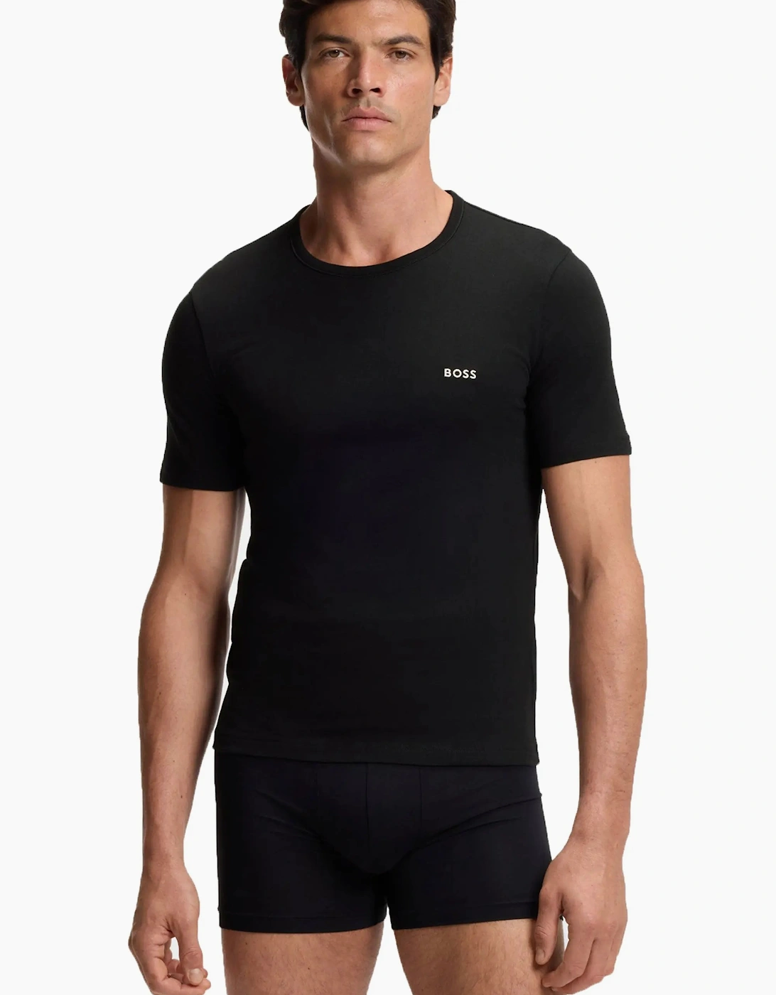 Boss Black 3 Pack T-Shirts Black/Navy/Beige
