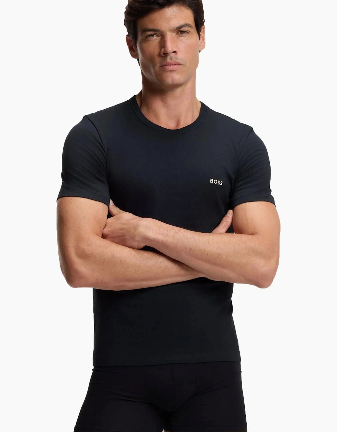 Boss Black 3 Pack T-Shirts Black/Navy/Beige