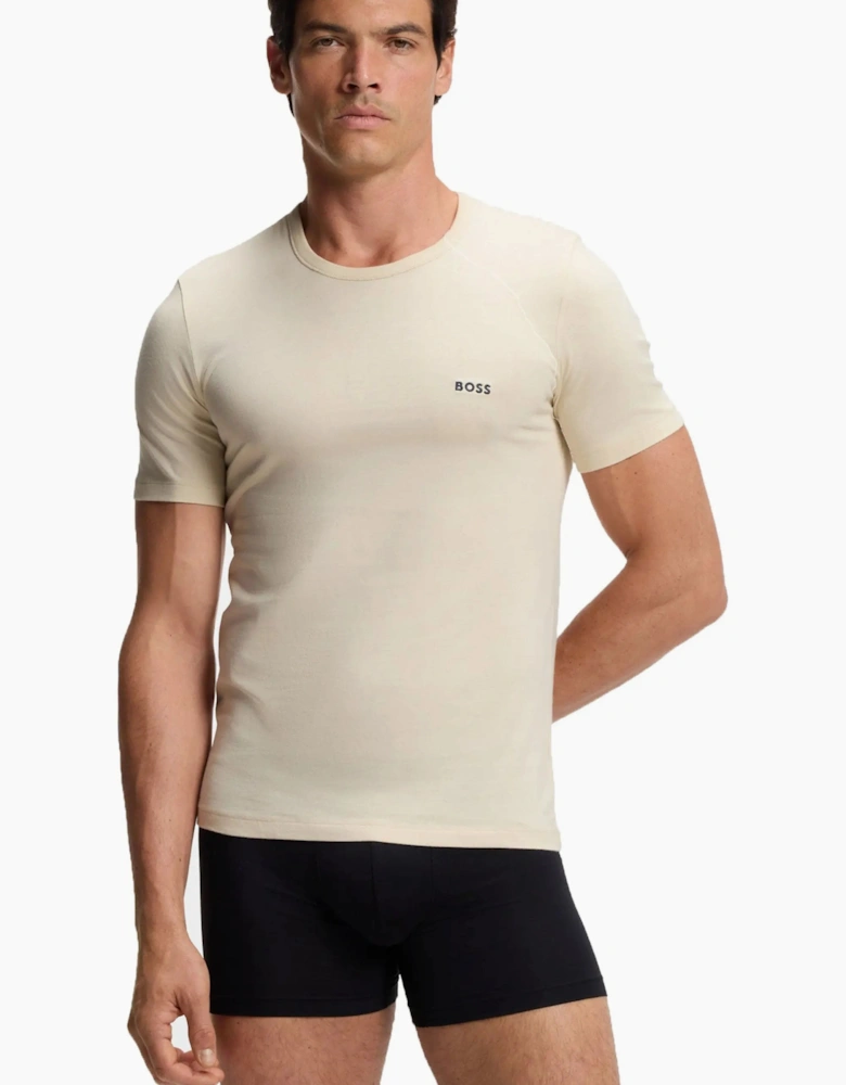 Boss Black 3 Pack T-Shirts Black/Navy/Beige