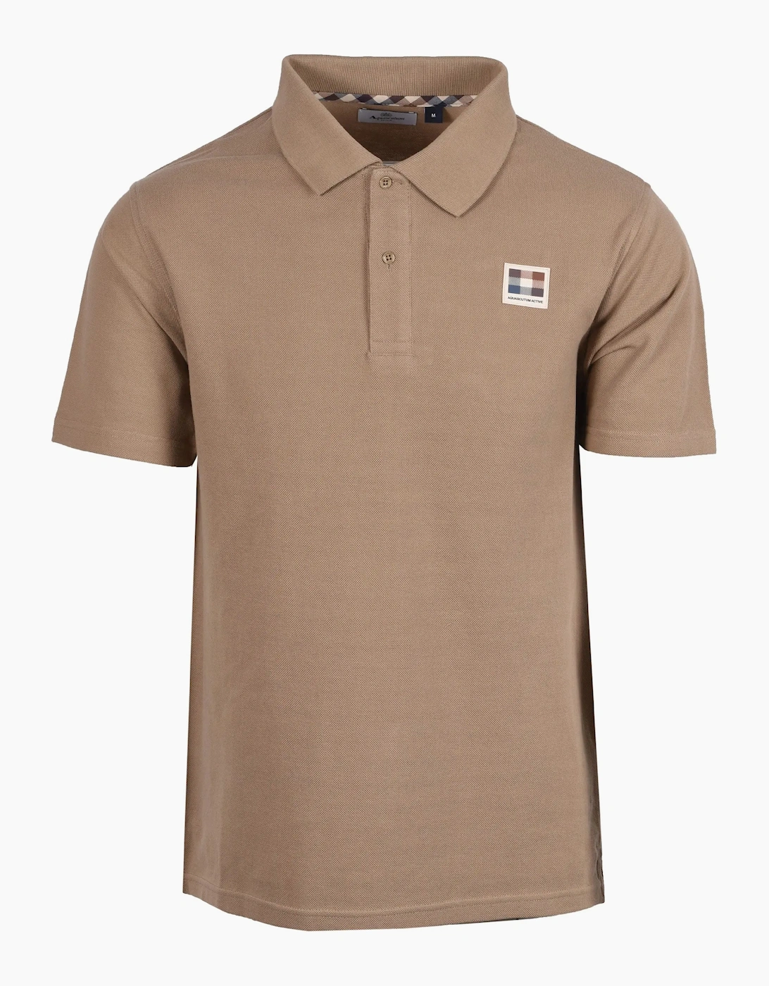 Aquascutum Patch Logo Polo Khaki