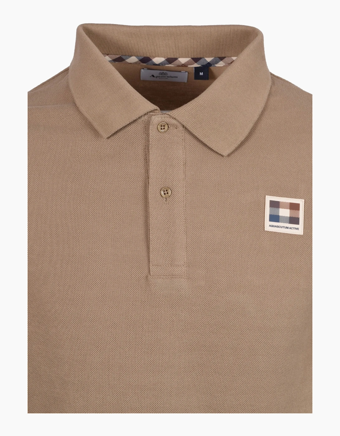 Aquascutum Patch Logo Polo Khaki