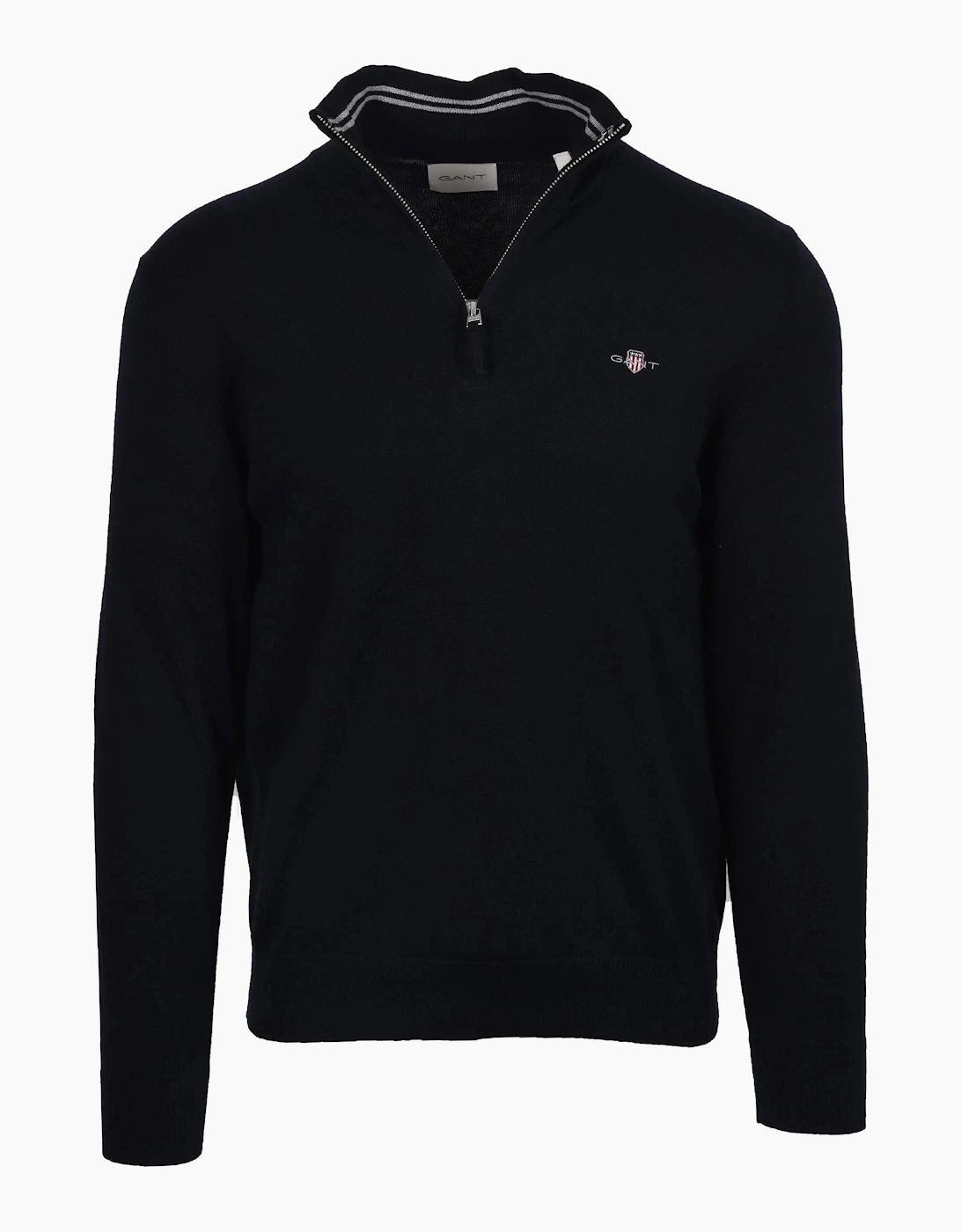 GANT CLASSIC COTTON HALF ZIP EVENING BLUE