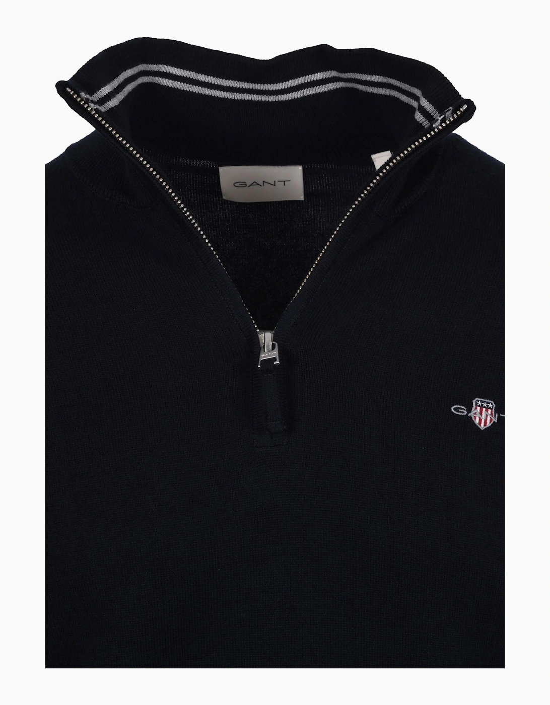 GANT CLASSIC COTTON HALF ZIP EVENING BLUE