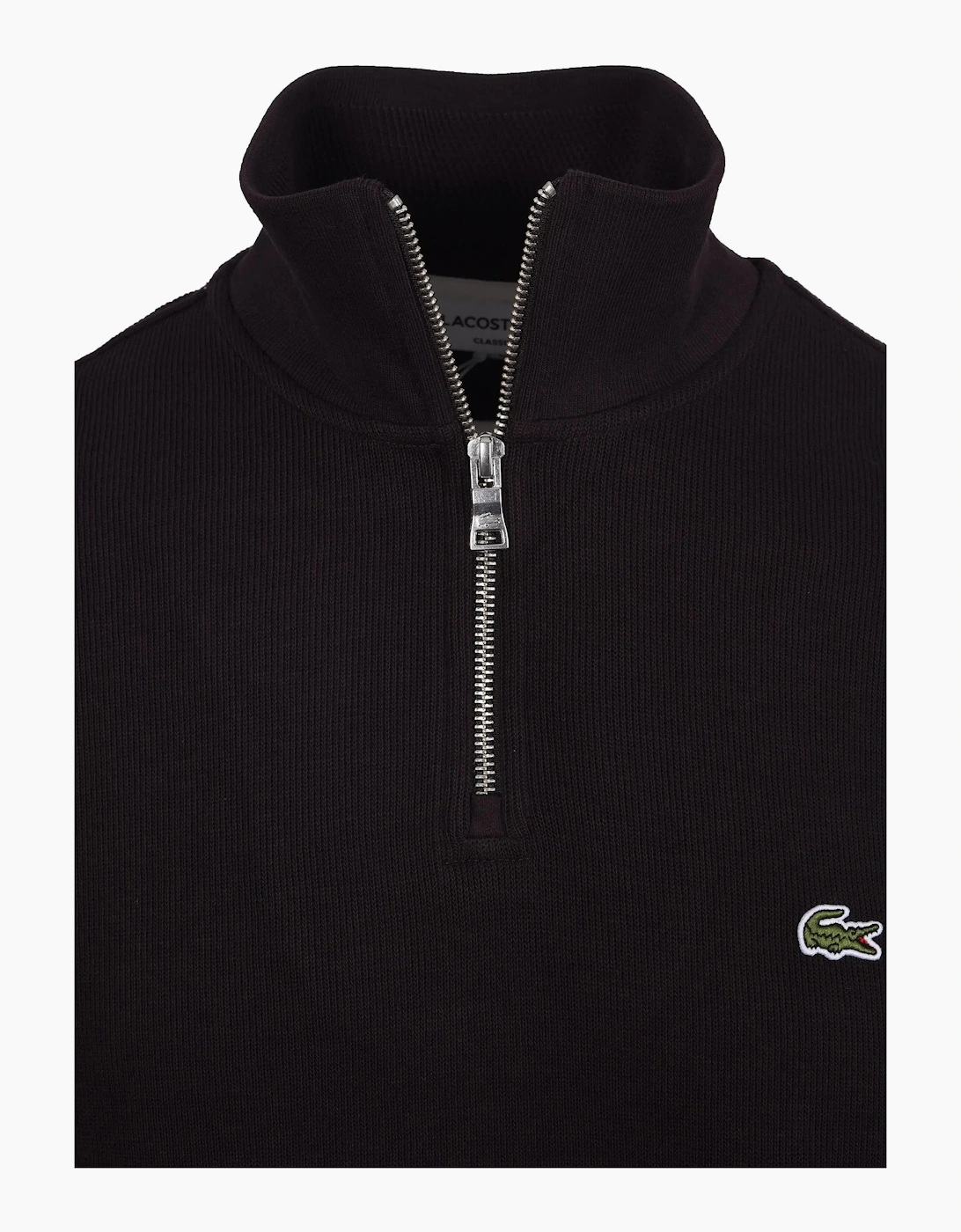 LACOSTE HALF ZIP SWEATSHIRT BROWN