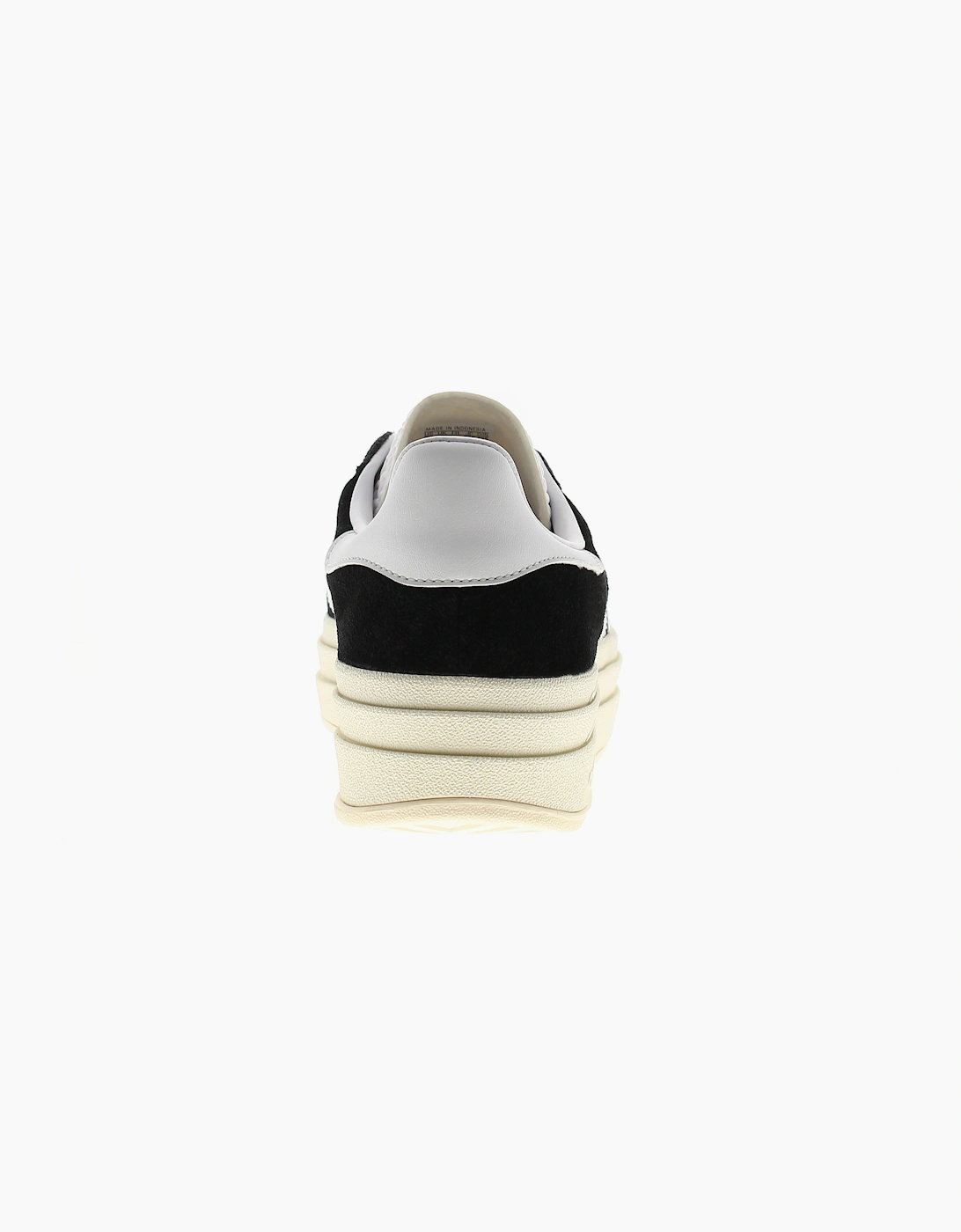 Adidas Originals Womens Trainers Gazelle Bold Leather Lace Up black white cream