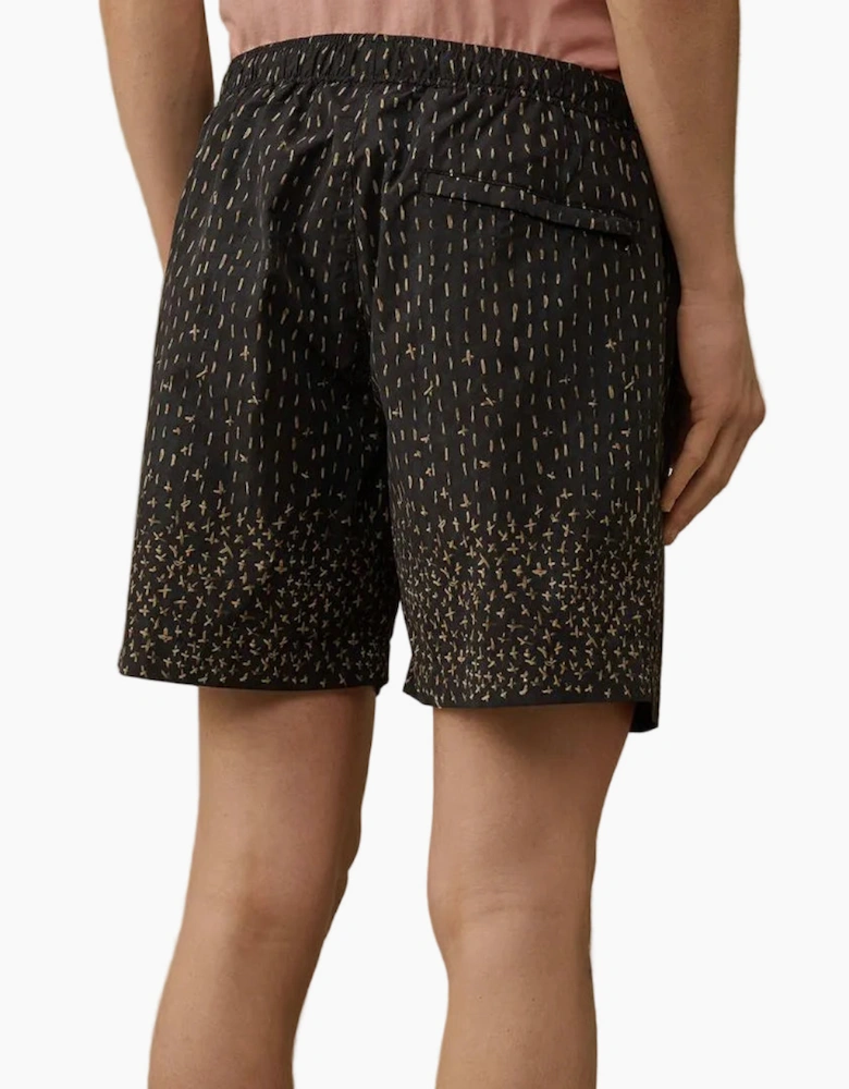 Flatt Nylon Sashiko Print Swim Shorts