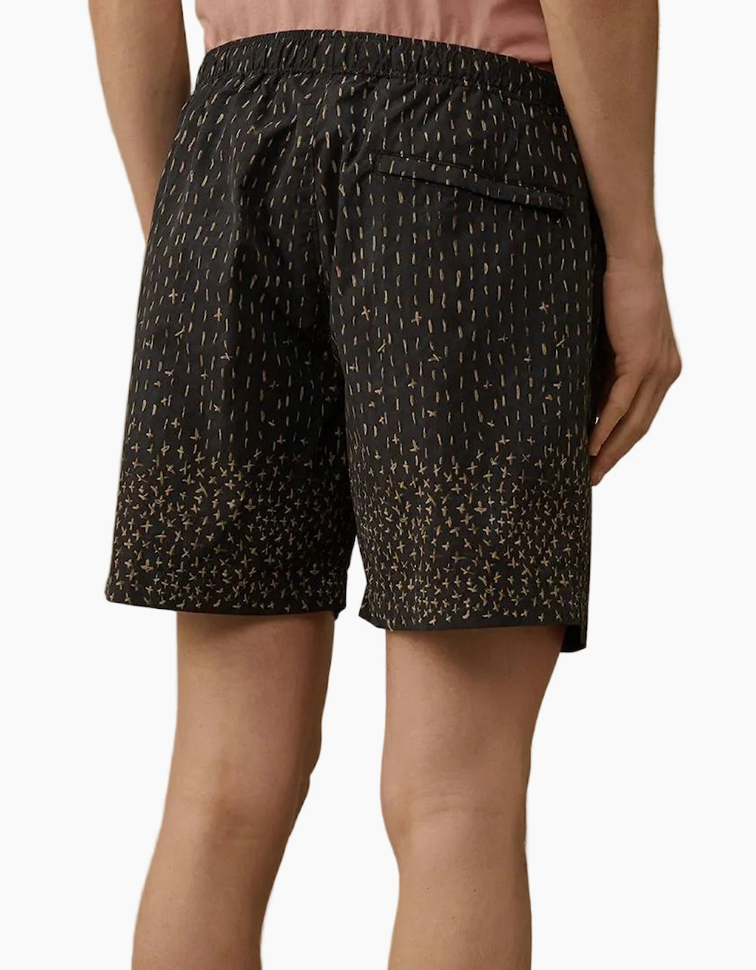 Flatt Nylon Sashiko Print Swim Shorts
