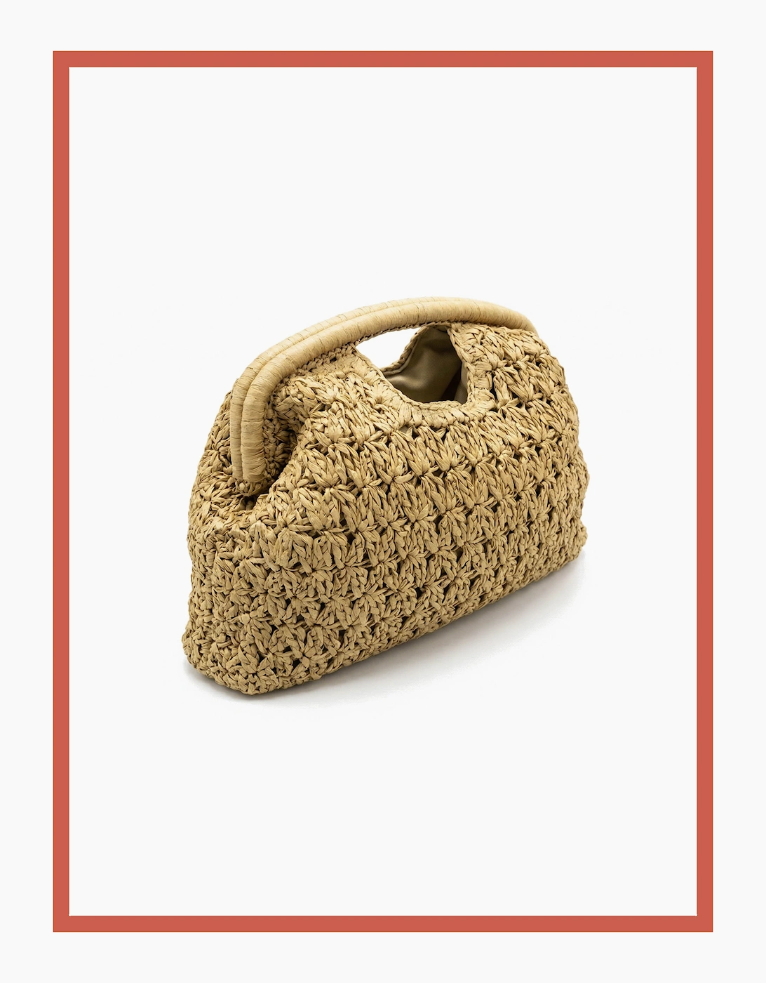Charleston Framed Grab Bag - Natural