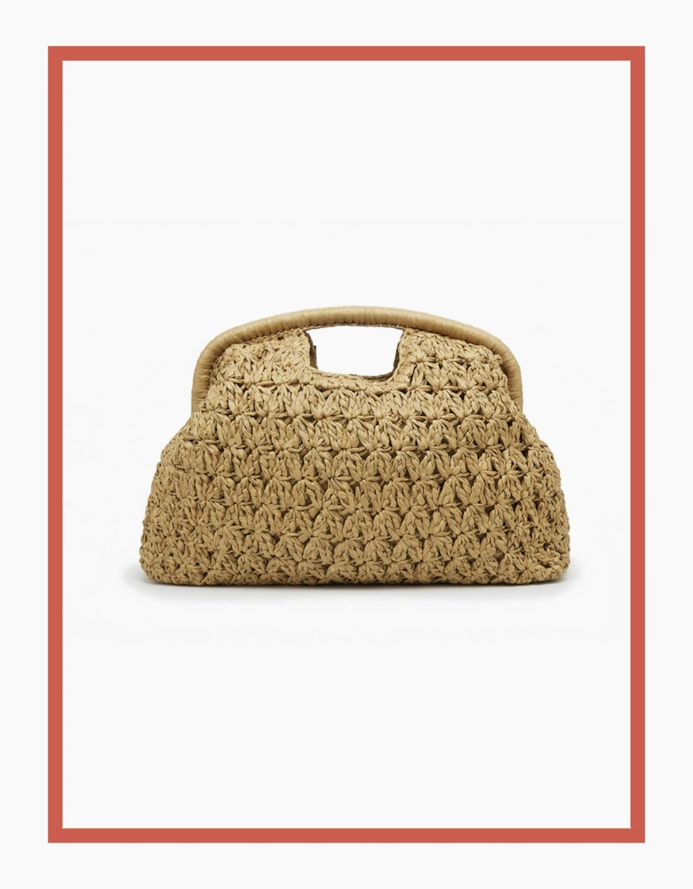 Charleston Framed Grab Bag - Natural