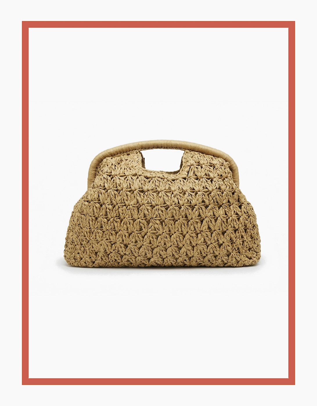 Charleston Framed Grab Bag - Natural