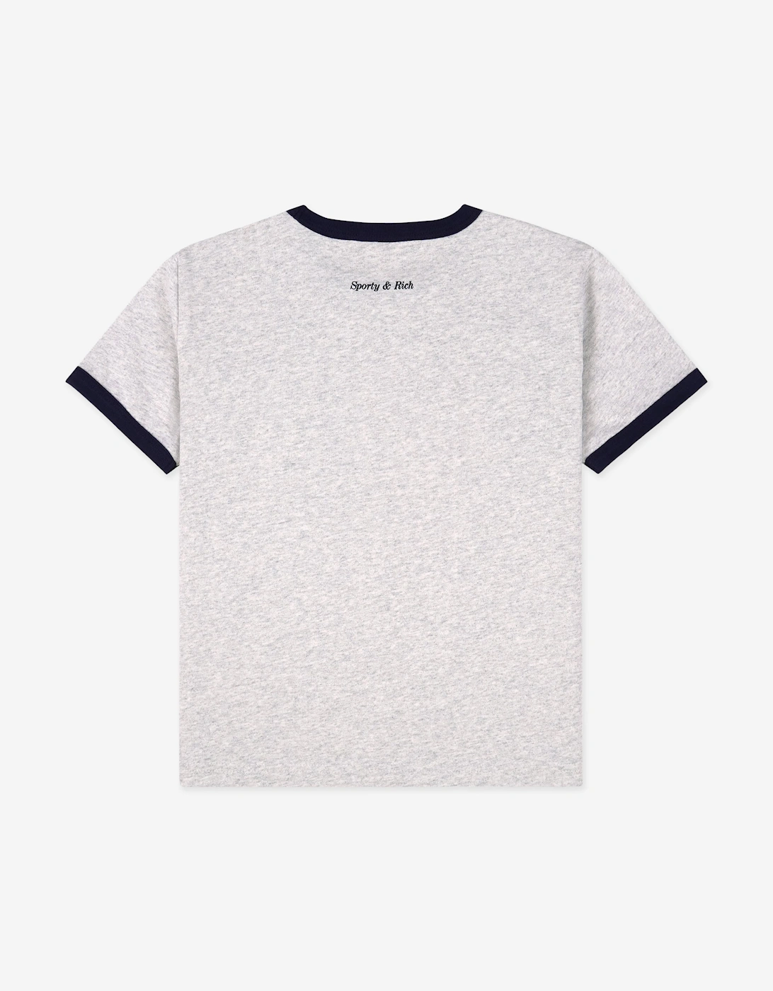 Sporty & Rich Kids Be Nice Ringer T-Shirt in Grey