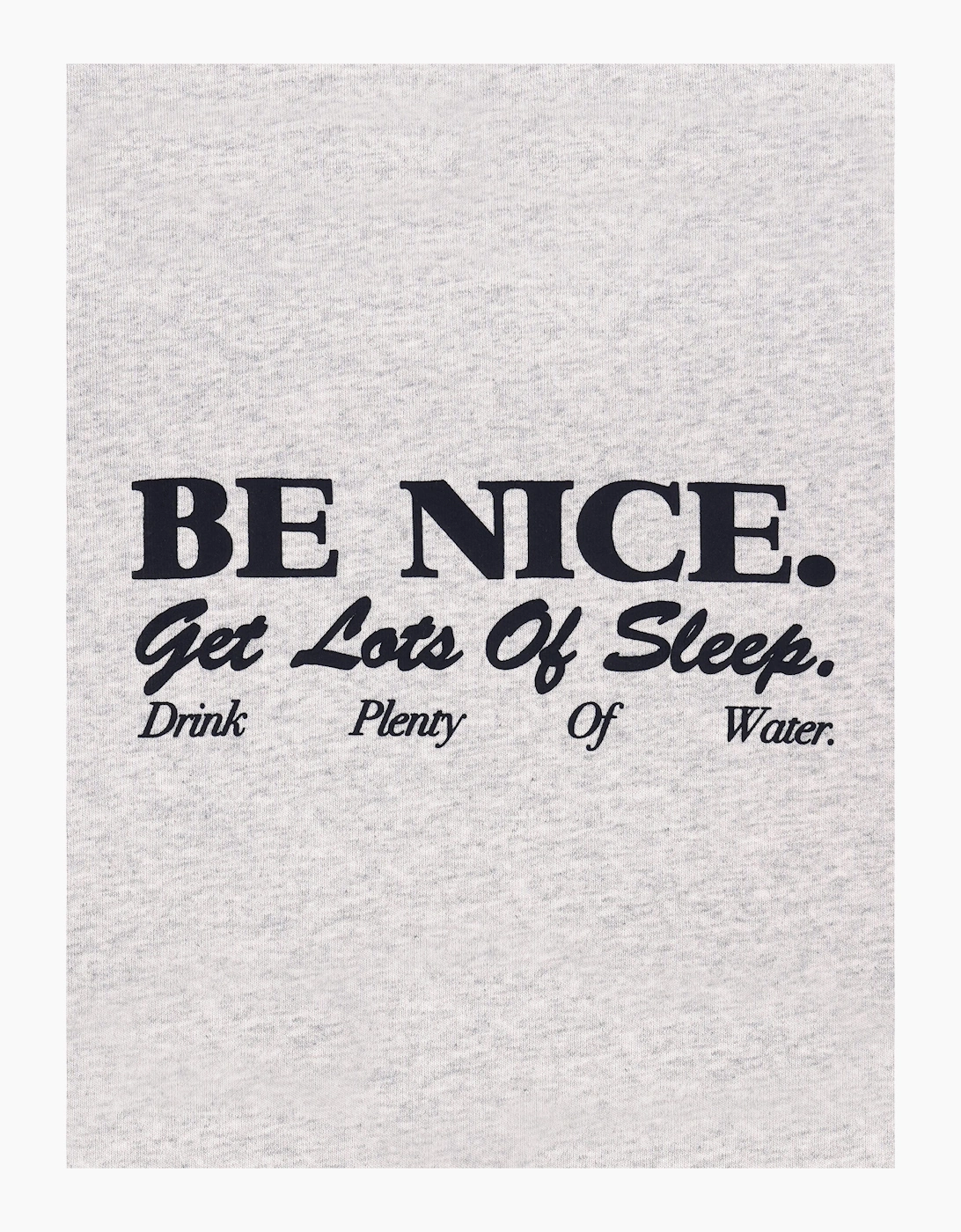 Sporty & Rich Kids Be Nice Ringer T-Shirt in Grey