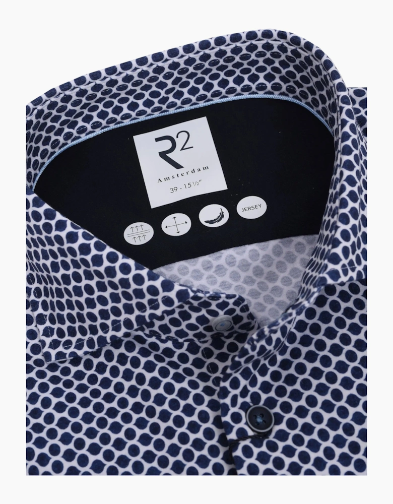 R2 Long Sleeved Jersey Shirt Navy Spot