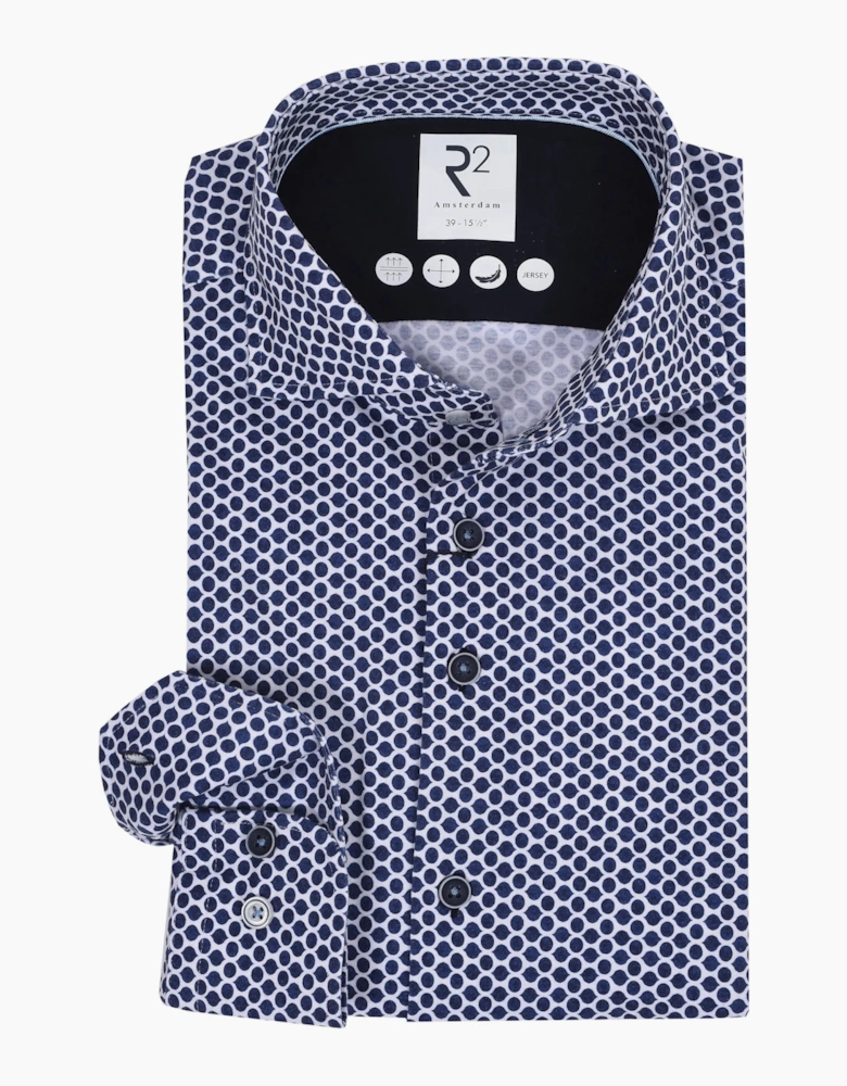 R2 Long Sleeved Jersey Shirt Navy Spot