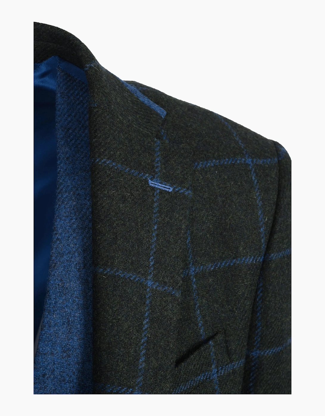 Mazzelli Jacket and Waistcoat Green/Blue Check