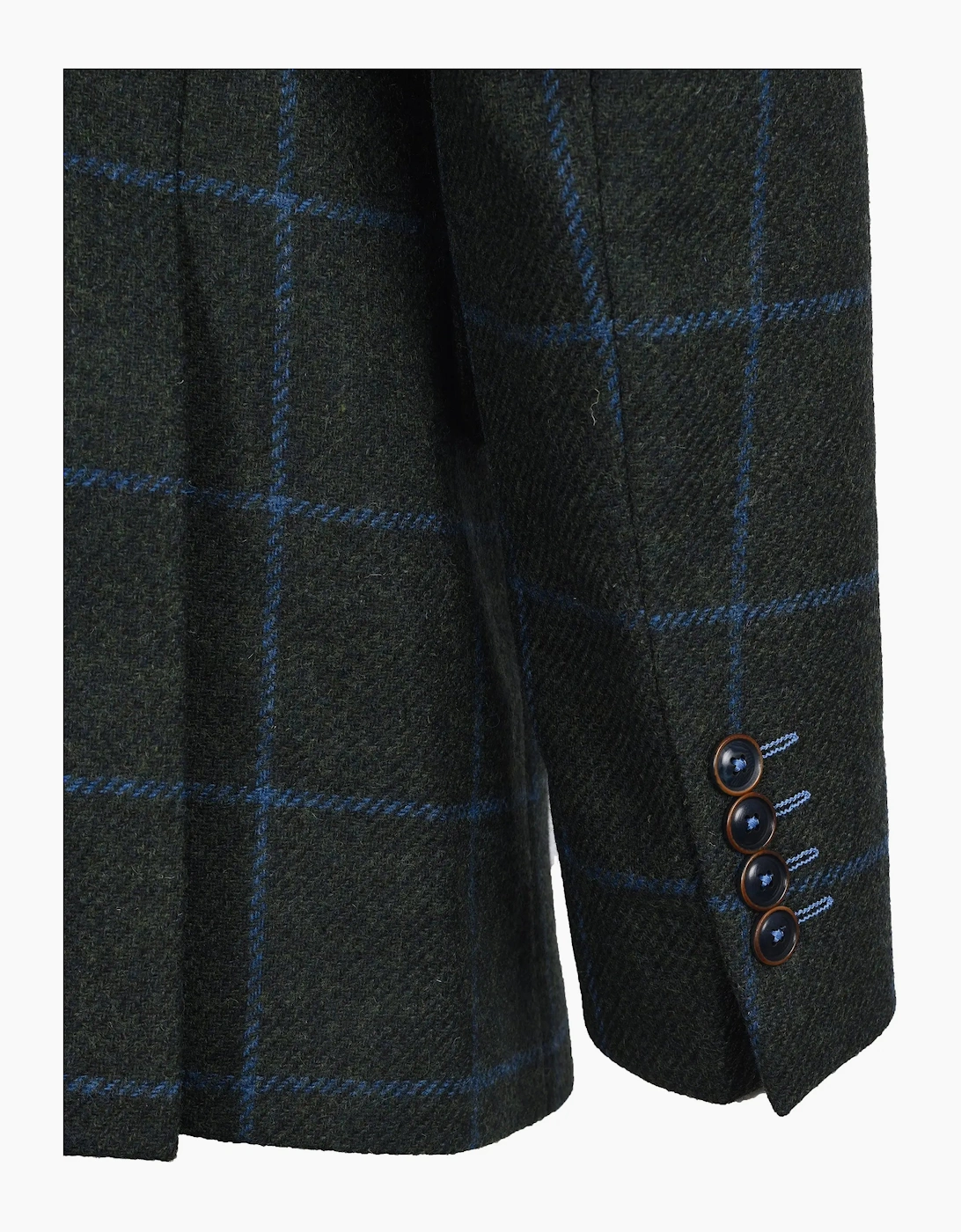 Mazzelli Jacket and Waistcoat Green/Blue Check