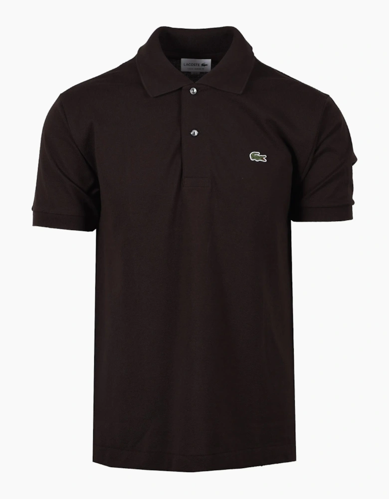 Lacoste L.12.12 Pique Cotton Polo Shirt Brown