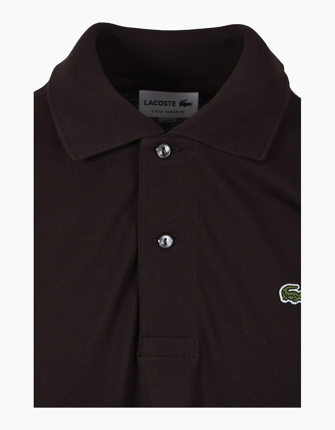 Lacoste L.12.12 Pique Cotton Polo Shirt Brown