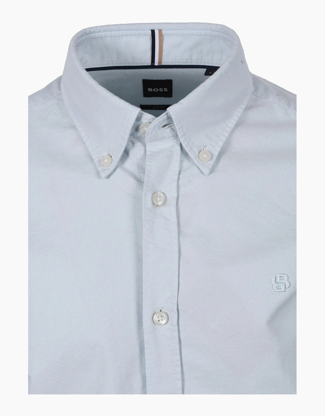 Boss Black H Roan Casual Oxford Shirt Open Blue