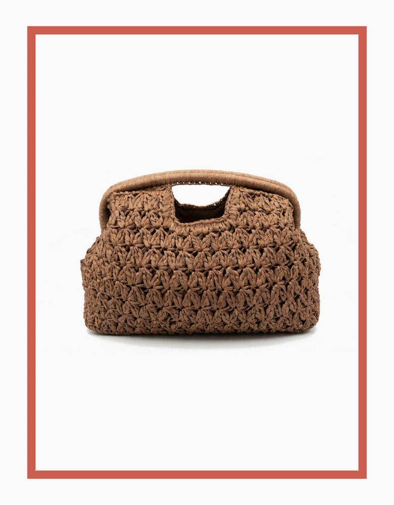 Charleston Framed Grab Bag - Khaki