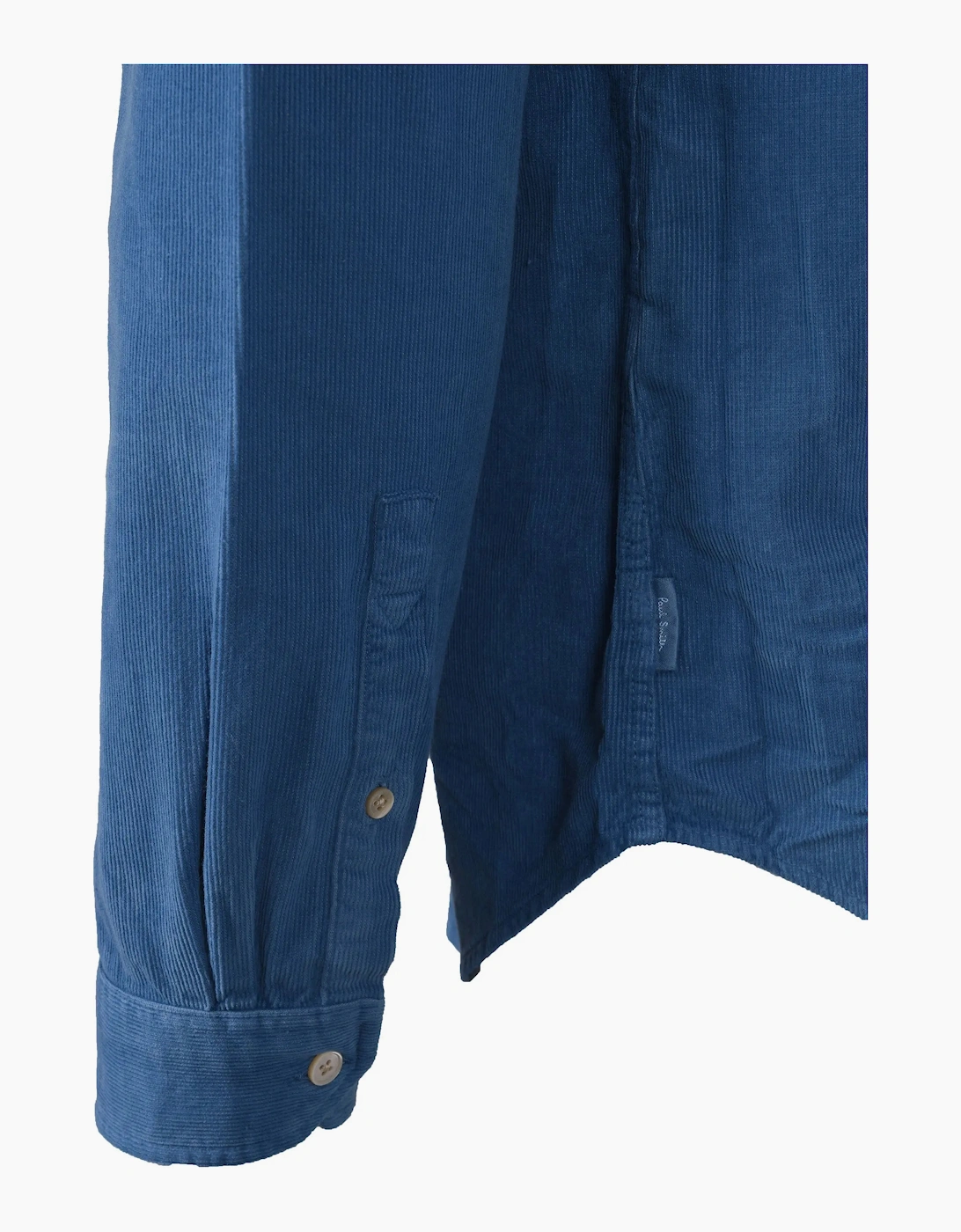 Paul Smith Tailored Corduroy Shirt Petrol Blue
