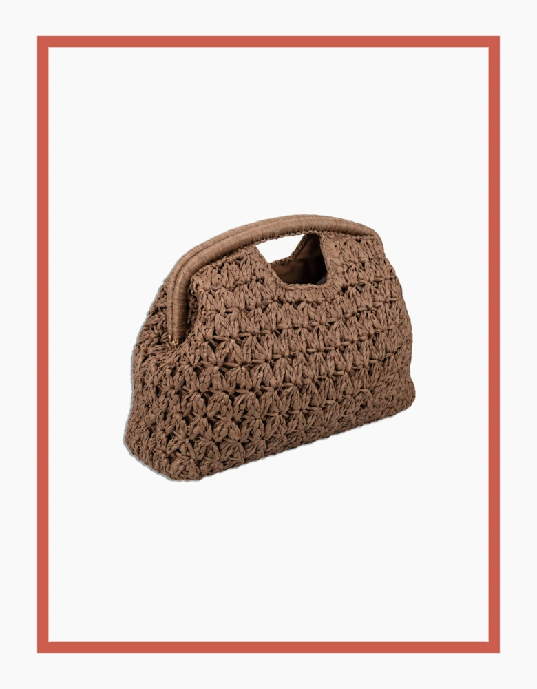 Charleston Framed Grab Bag - Khaki