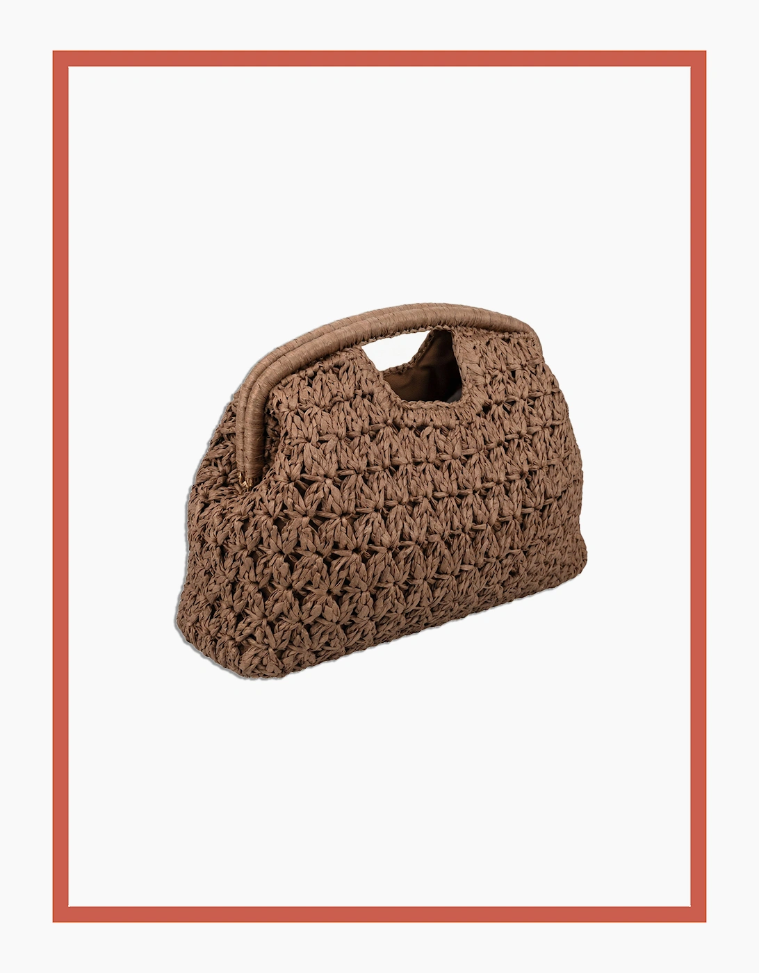 Charleston Framed Grab Bag - Khaki