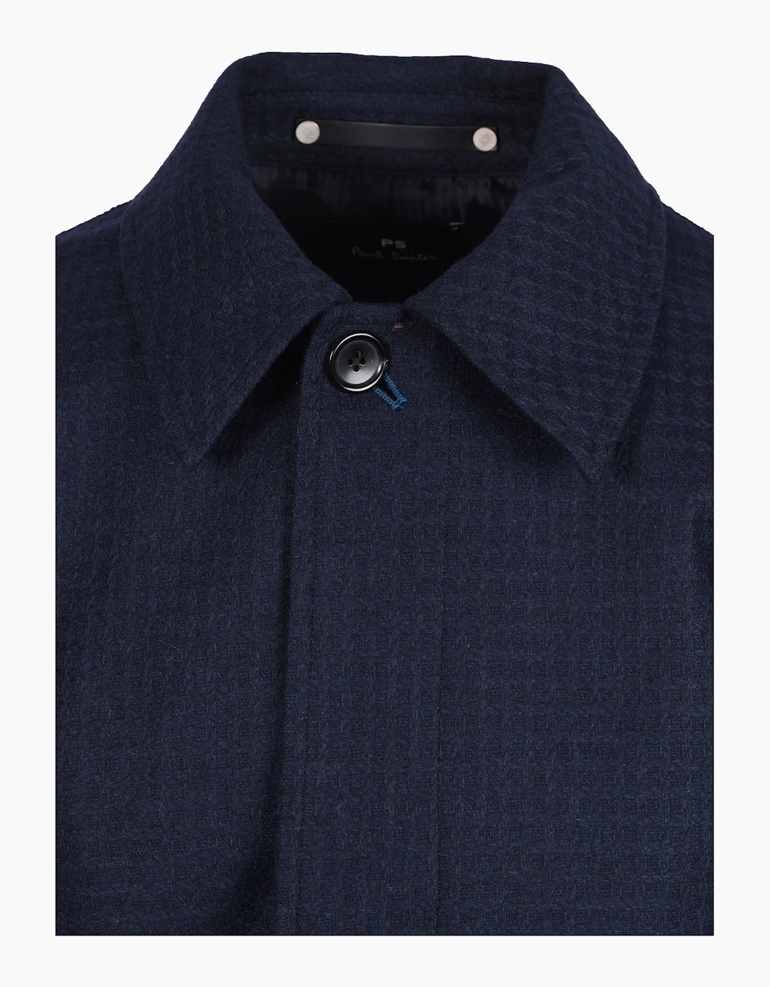 Paul Smith Check Coat Dark Navy