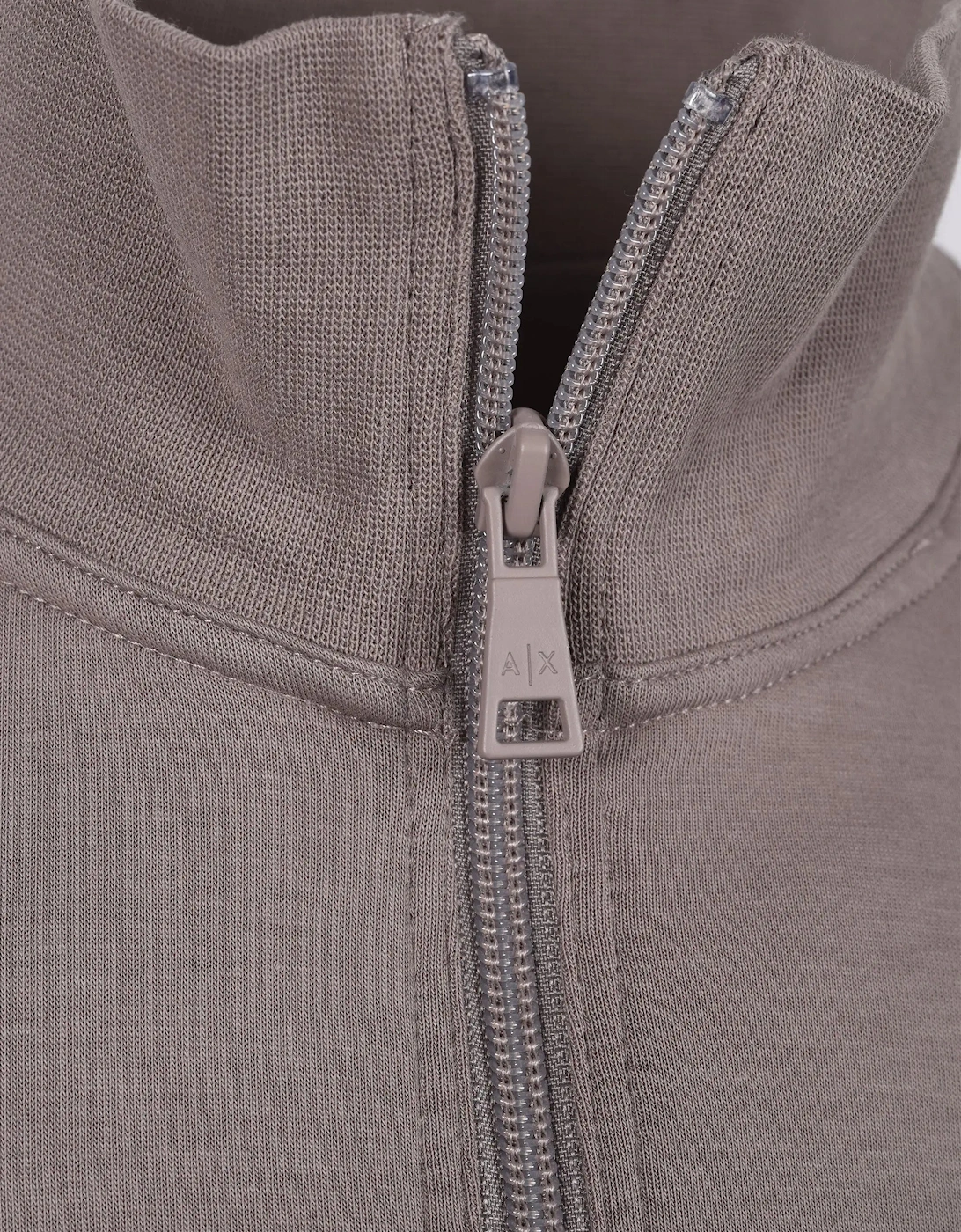 Armani Exchange Half Zip Sweatshirt Driftwood
