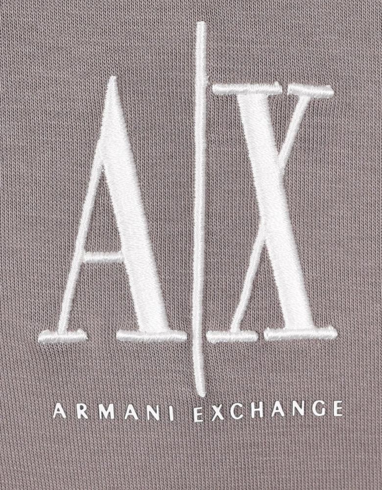 Armani Exchange Half Zip Sweatshirt Driftwood