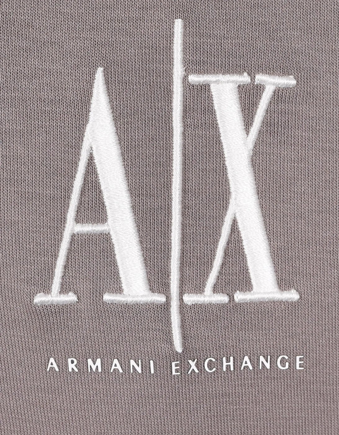 Armani Exchange Half Zip Sweatshirt Driftwood