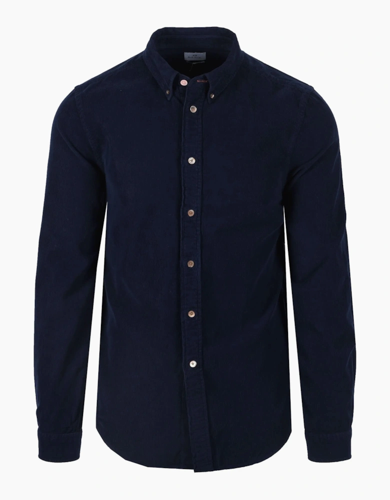 Paul Smith Tailored Corduroy Shirt Dark Navy