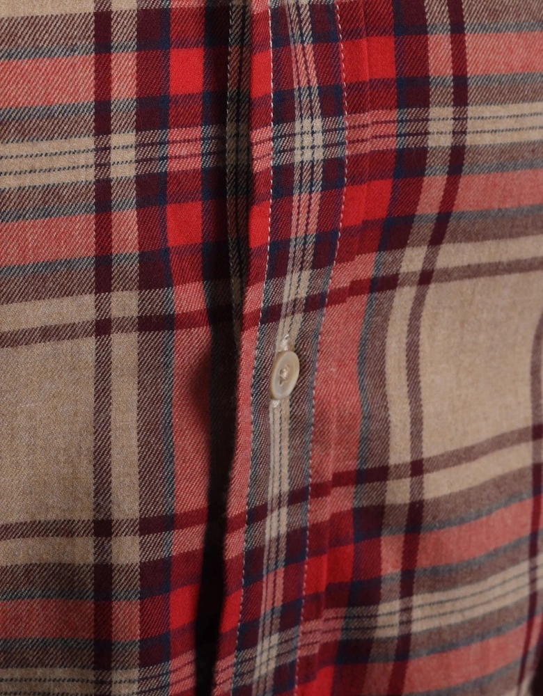 Paul Smith Tailored Fit Check Shirt Tan