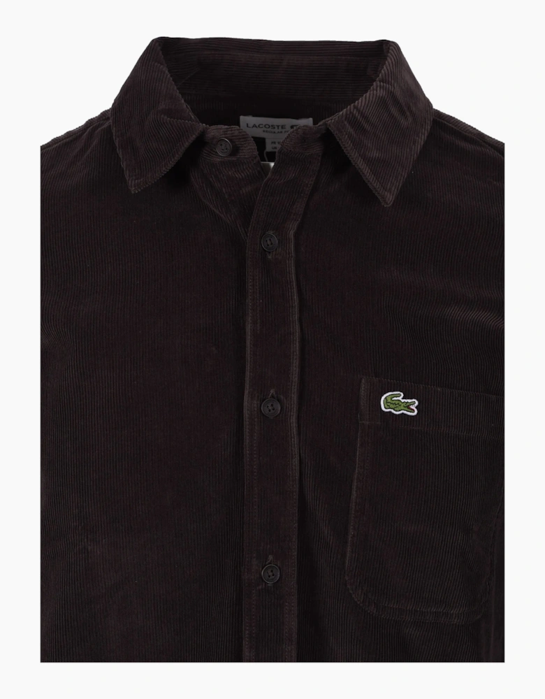 Lacoste Cord Shirt Brown
