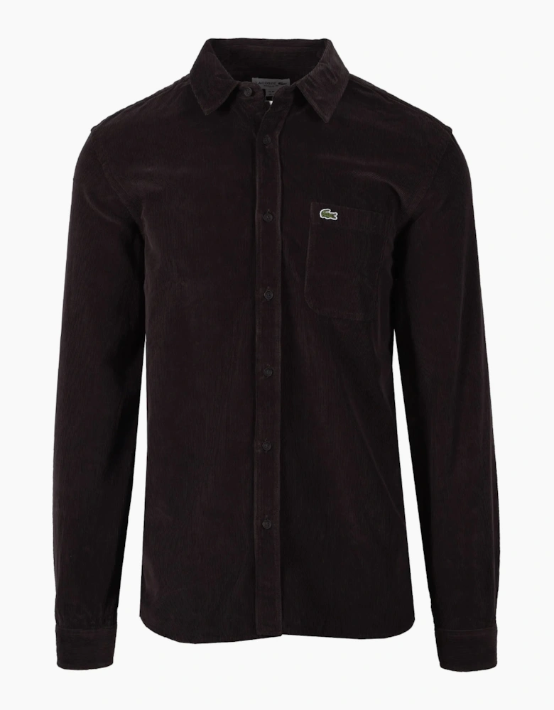 Lacoste Cord Shirt Brown