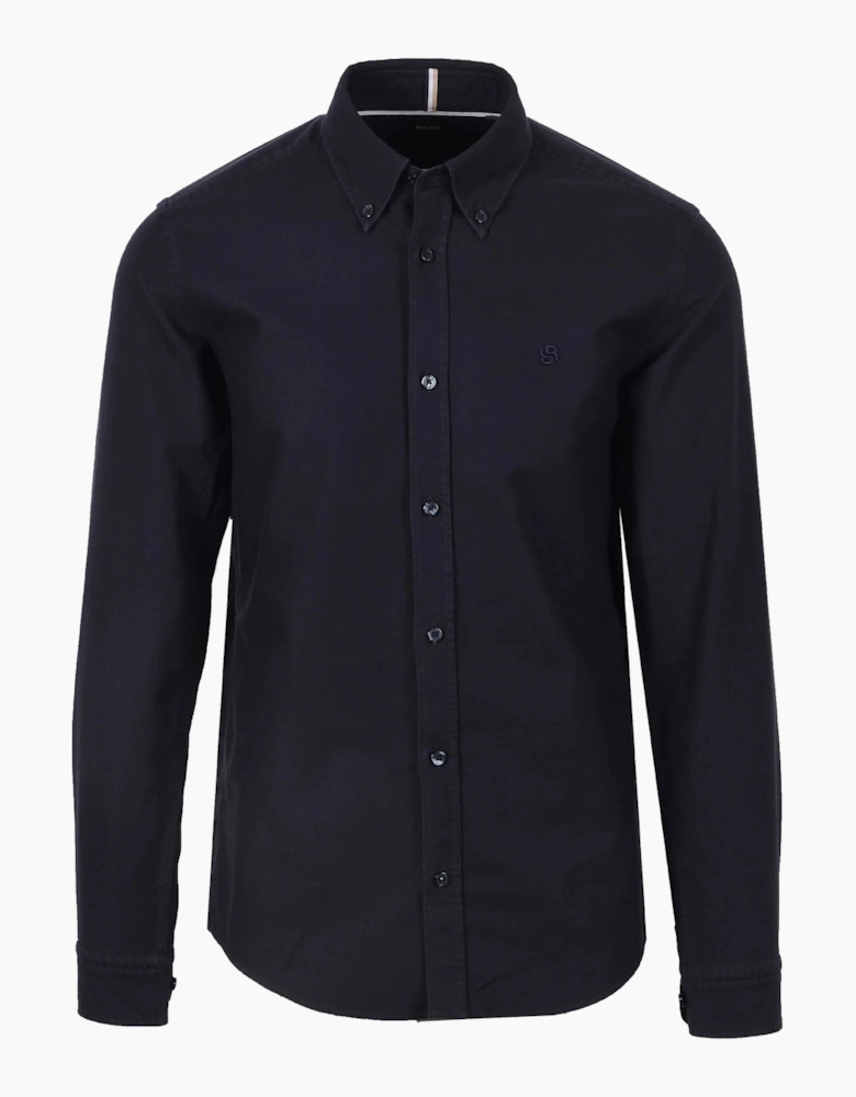 Boss Black H Roan Casual Oxford Shirt Dark Blue