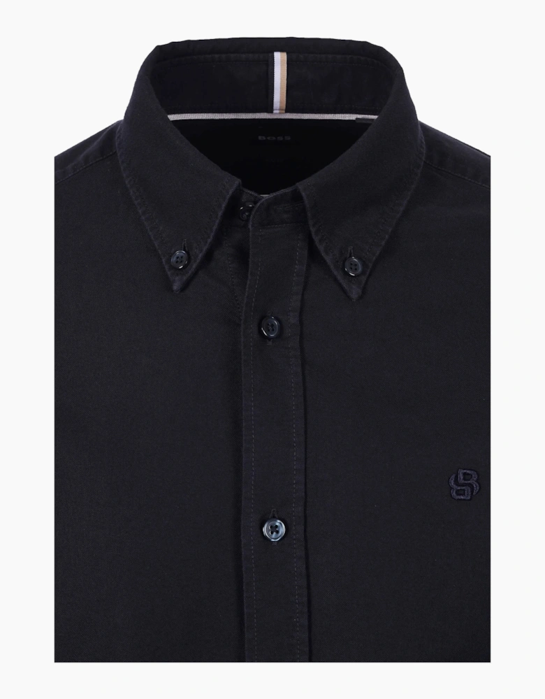 Boss Black H Roan Casual Oxford Shirt Dark Blue