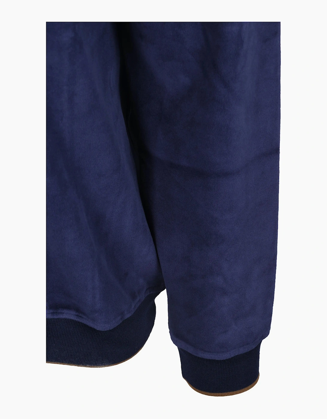 Paul Smith Half Zip Velour Sweatshirt Ink Blue