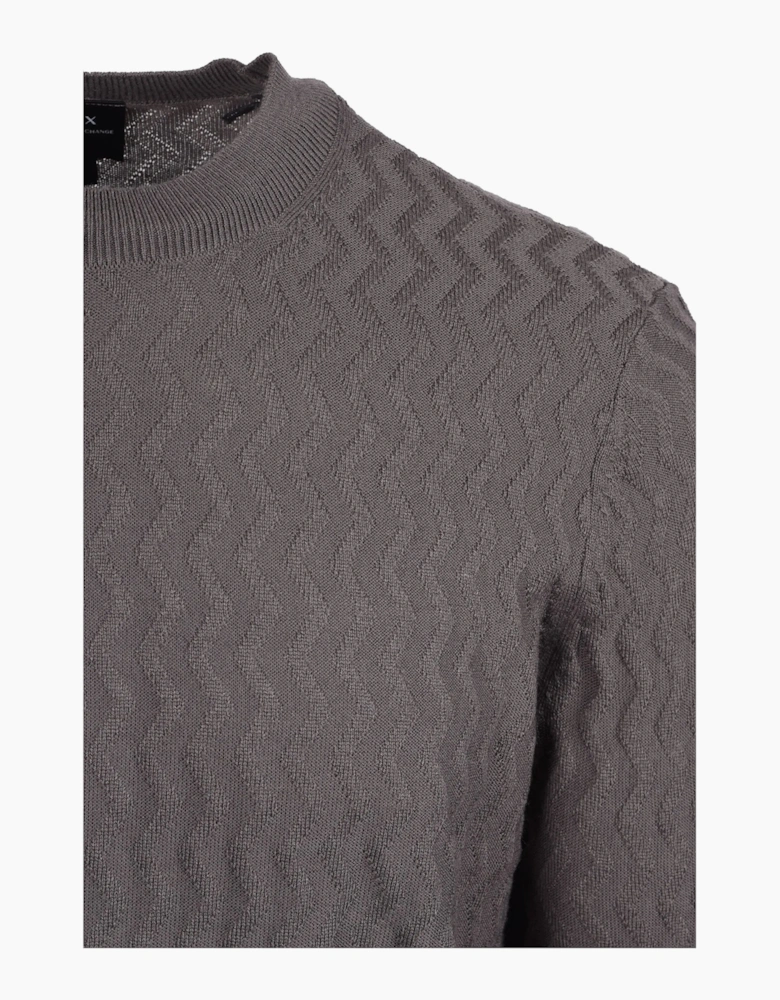 Armani Exchange Crew Neck Knitwear Grey