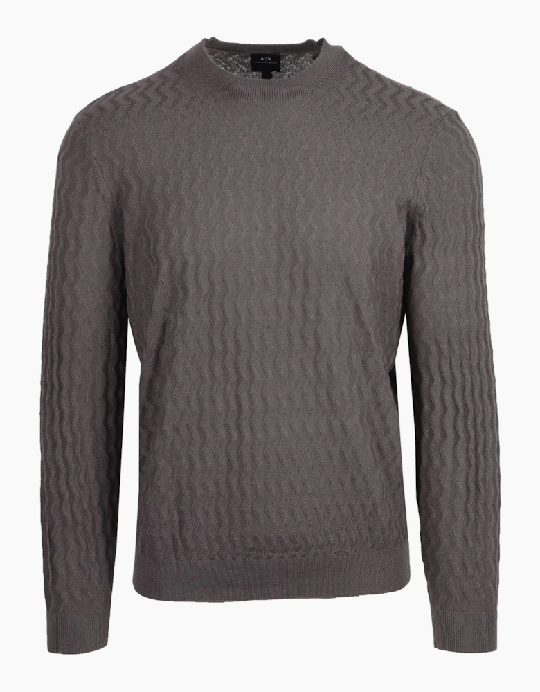 Armani Exchange Crew Neck Knitwear Grey