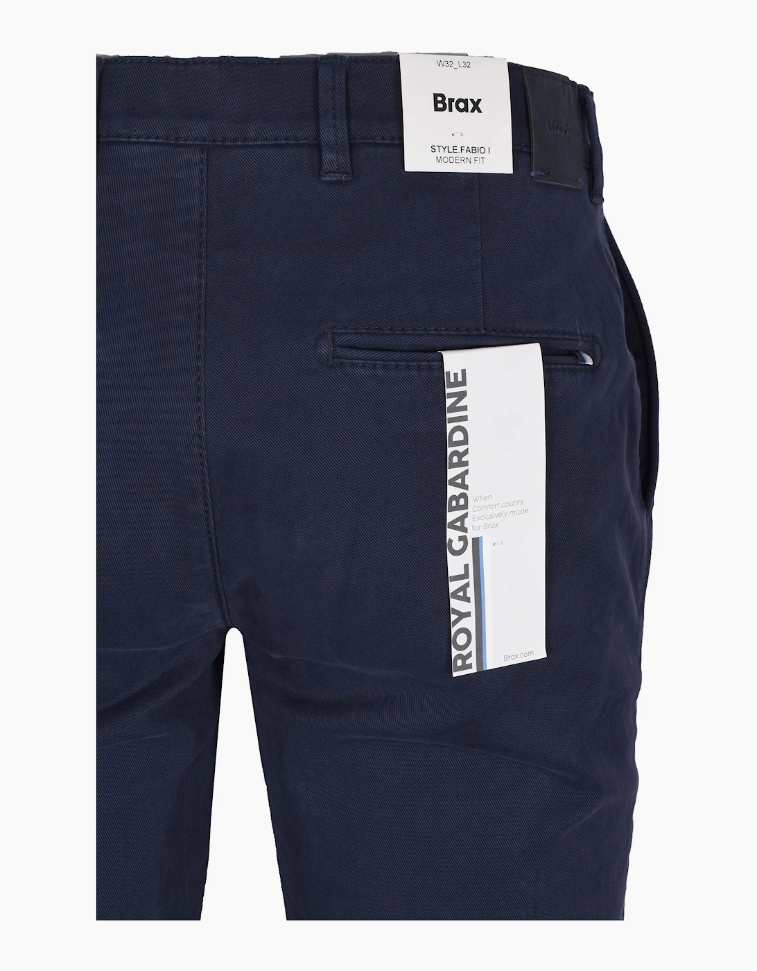 Brax Fabio Cotton Trouser Navy