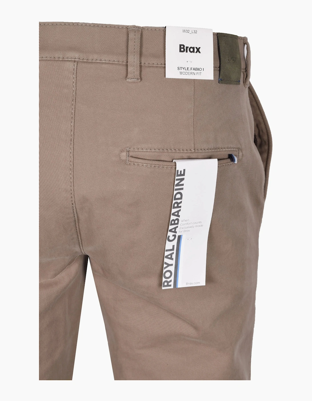Brax Fabio Cotton Trousers Stone