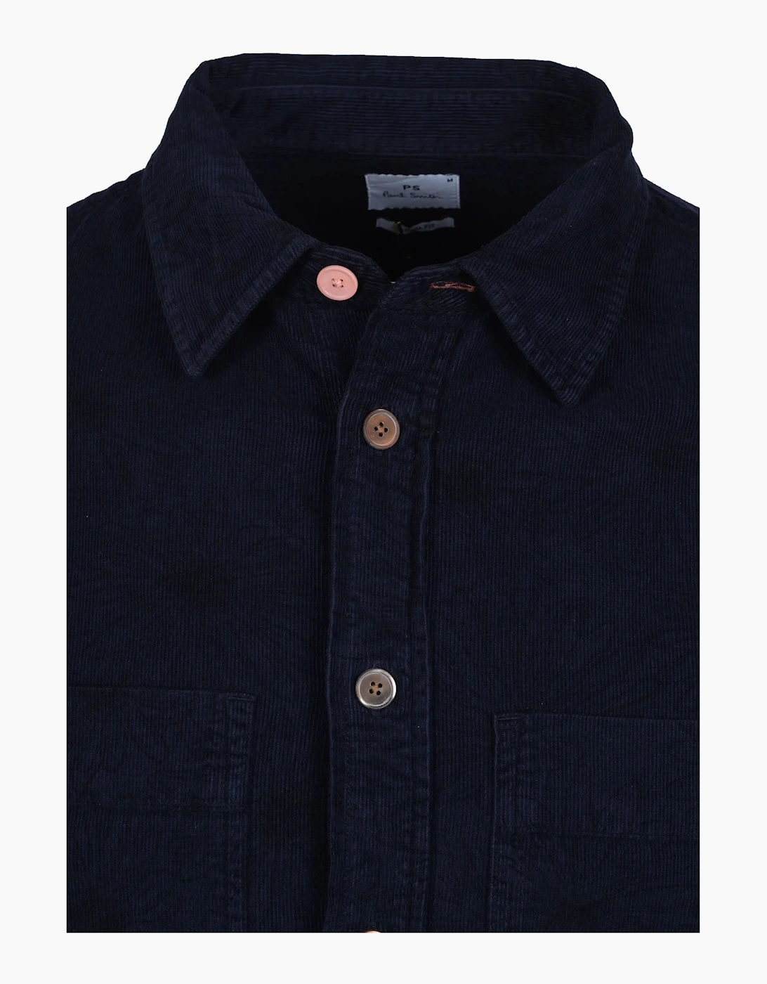 Paul Smith Casual Fit Corduroy Floral Shirt Dark Navy