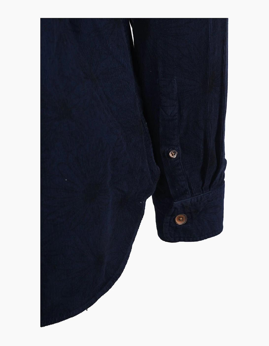 Paul Smith Casual Fit Corduroy Floral Shirt Dark Navy