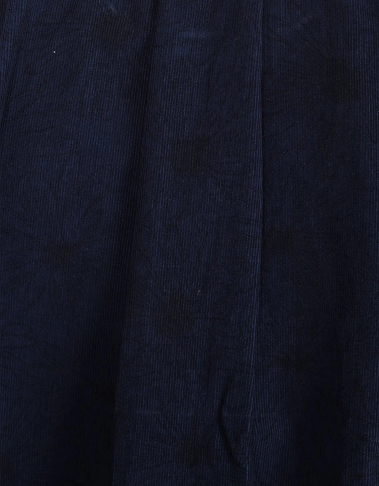 Paul Smith Casual Fit Corduroy Floral Shirt Dark Navy