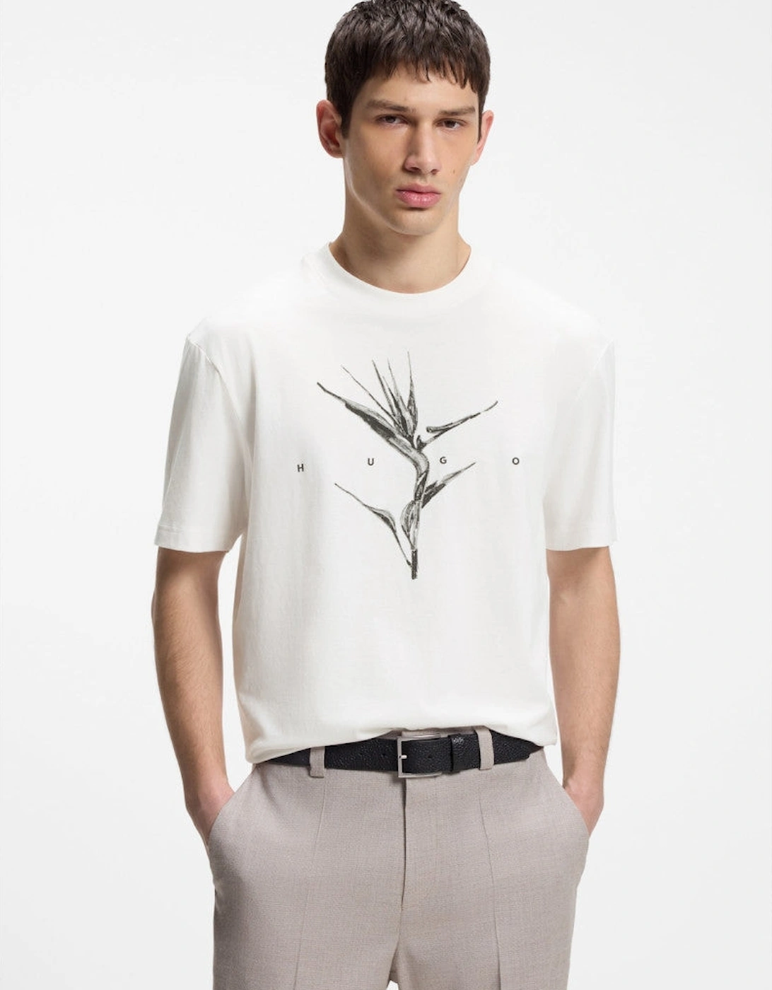 HUGO Darise T-Shirt 102 Natural