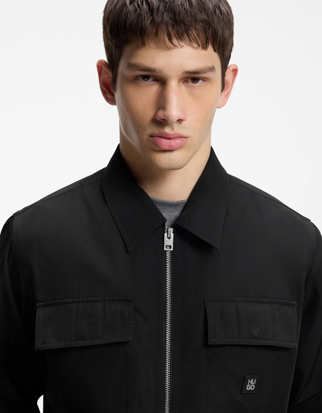 HUGO Elack Overshirt 001 Black