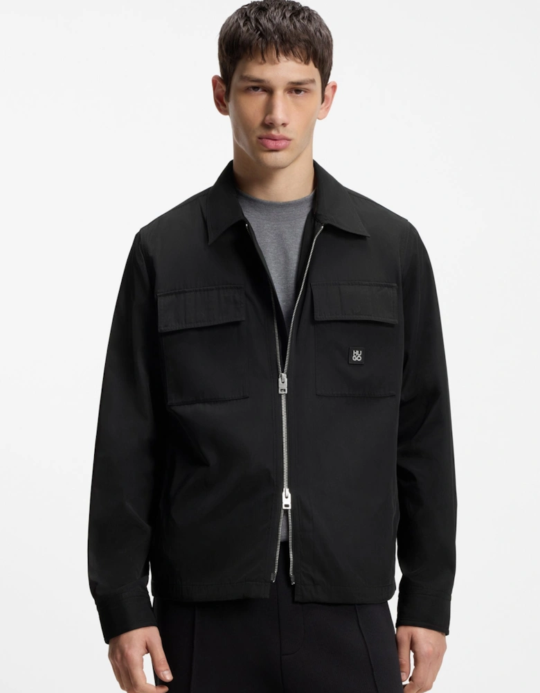 HUGO Elack Overshirt 001 Black