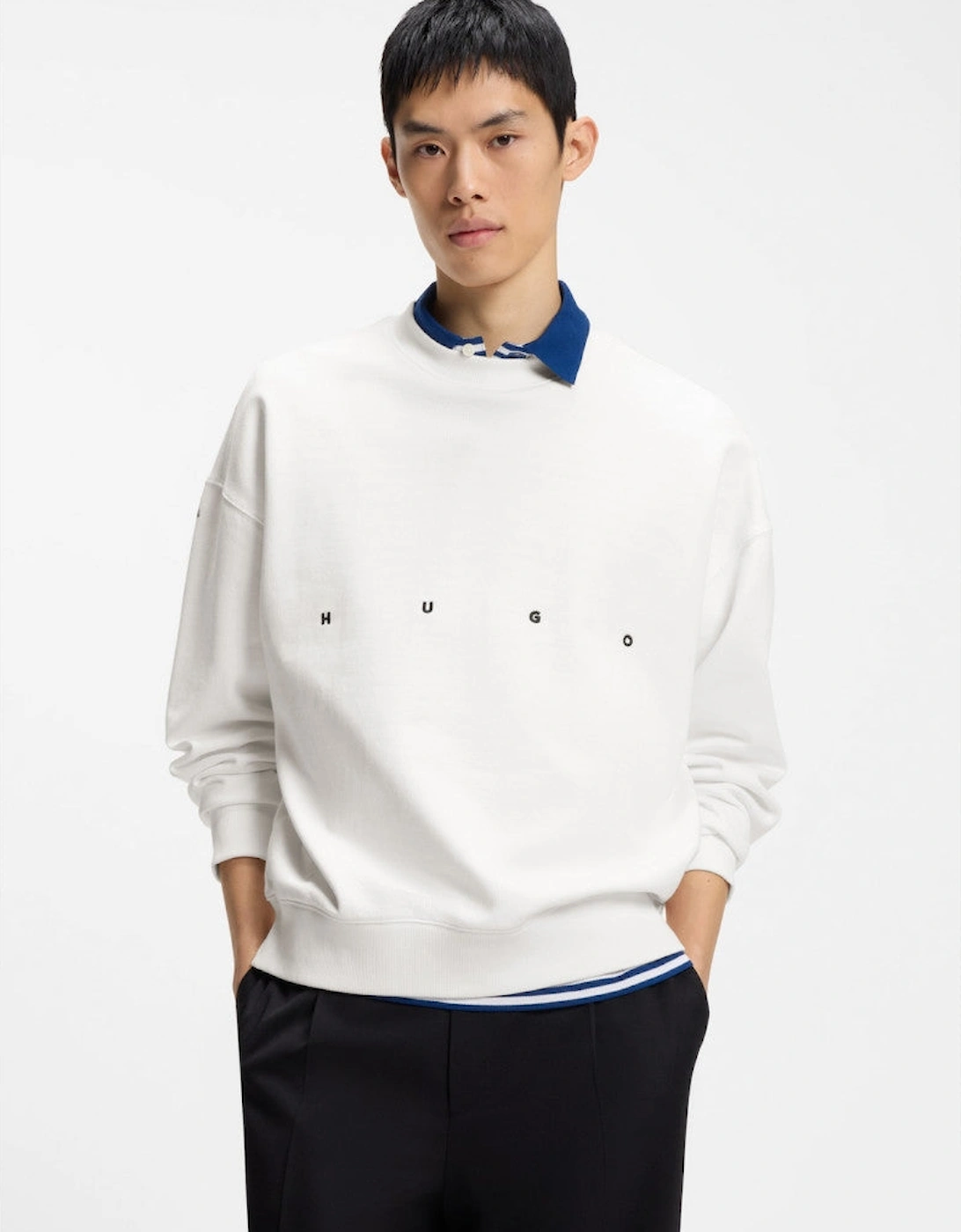 HUGO Darislong Sweatshirt 102 Natural